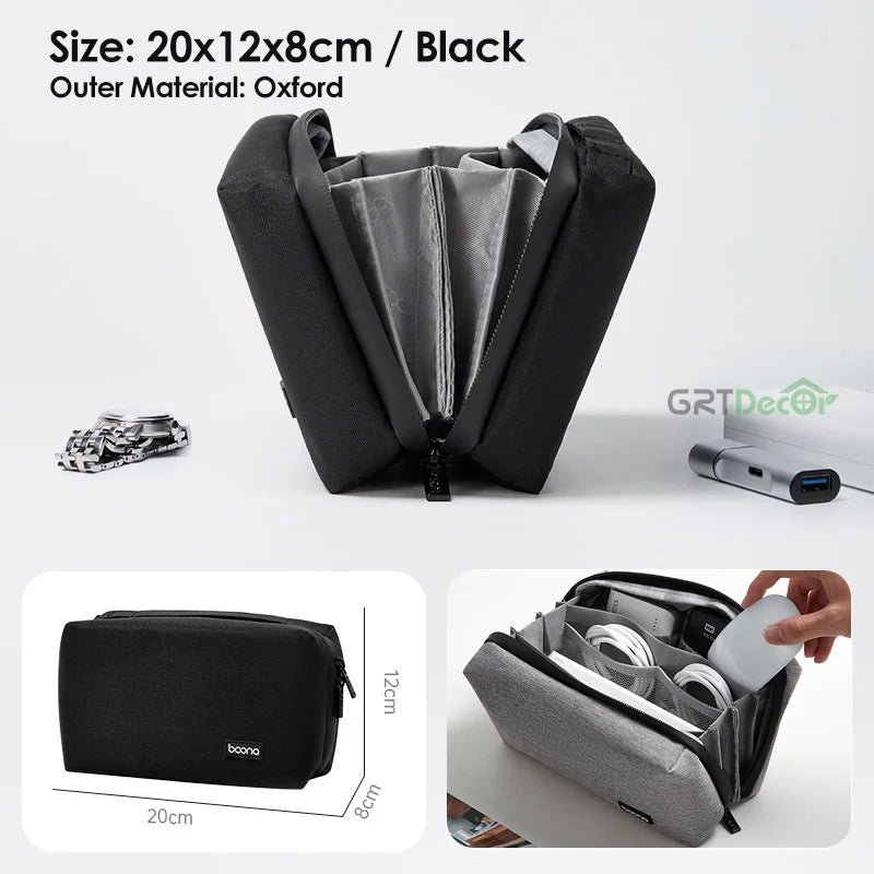 Multifunctional Storage Bag For Electronics Accessories Organizer Travel Pouch
