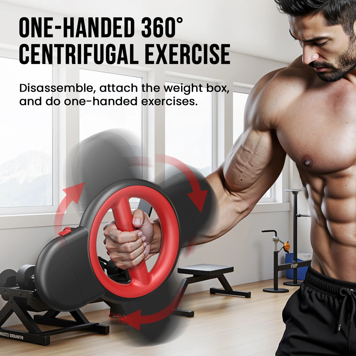 Multifunctional Arm Exerciser Rotator Burn Machine For Upper Body