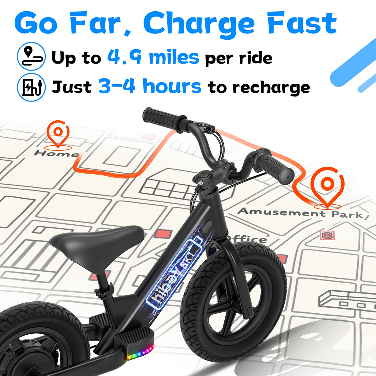 Hiboy Kids Electric Balance Bike With Adjustable Seat for Children