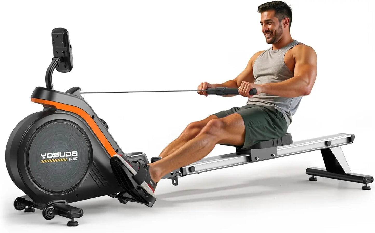 YOSUDA Magnetic Rowing Machine For Home With Bluetooth App Support