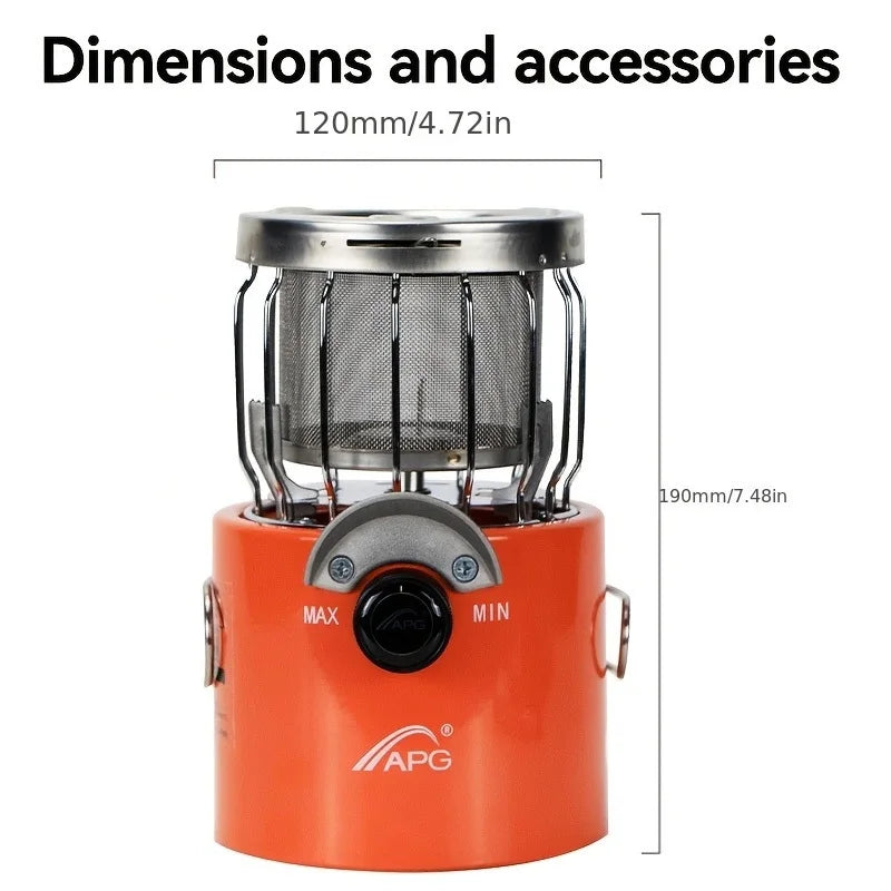 Two In One Portable Propane Heater And Stove For Camping