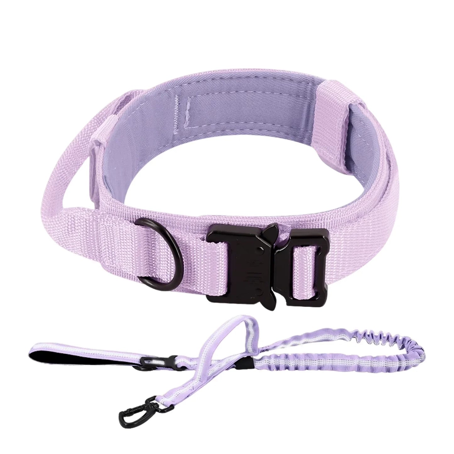 Nylon Dog Training Collar With Leash Set And Control Handle