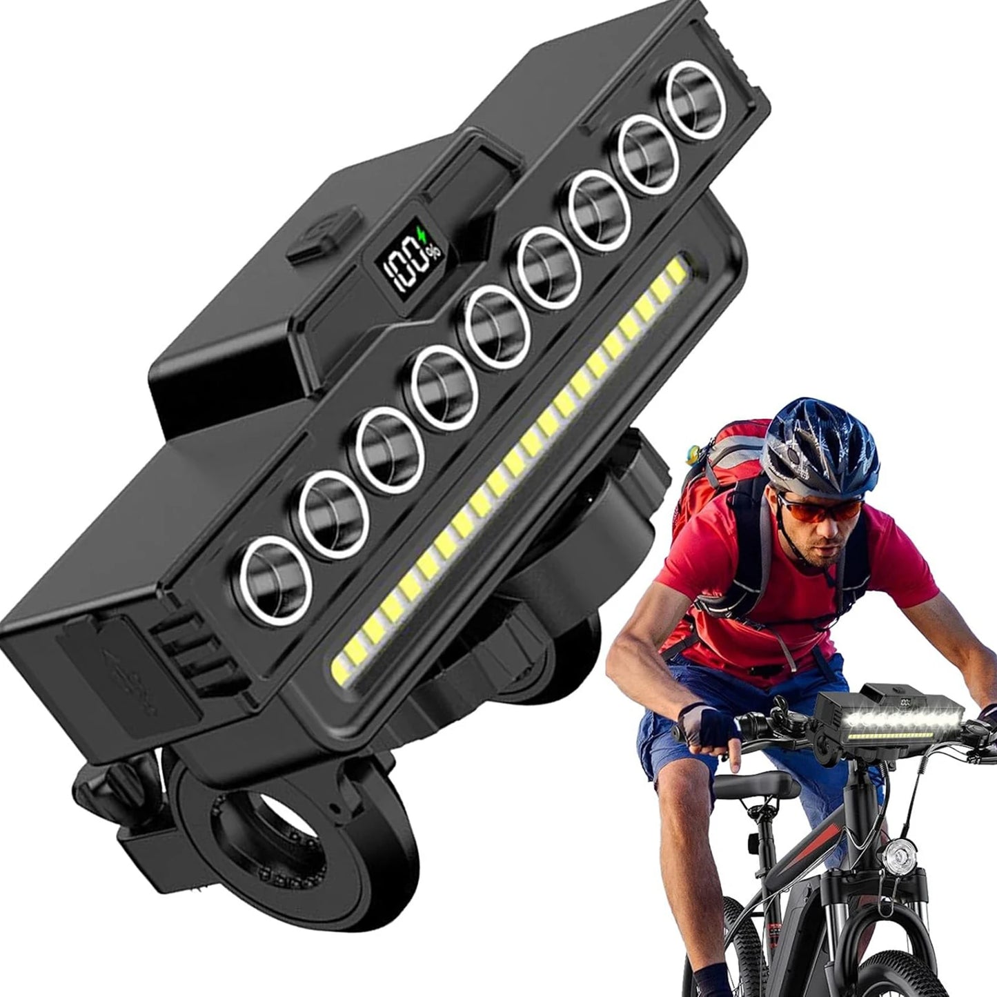NovaSphere 9 LED Bike Light With 7 Modes IPX5