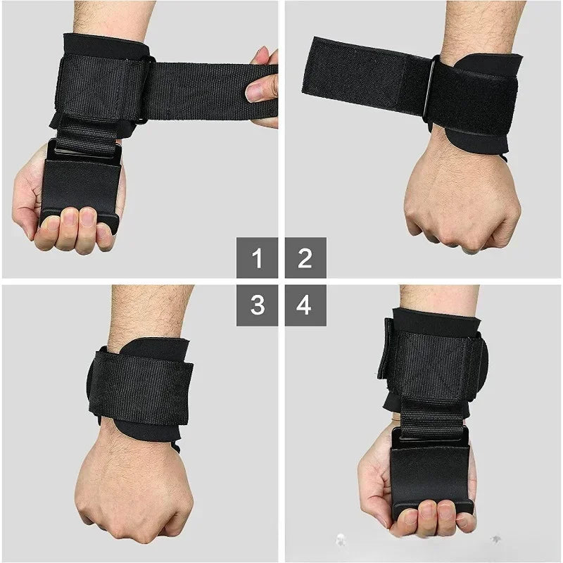 MIHJUSFDH Non Slip Weight Lifting Hooks For Deadlift And Pull Up