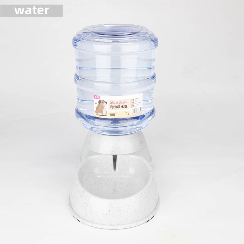 Large Capacity Pet Feeder With Automatic Water Dispenser