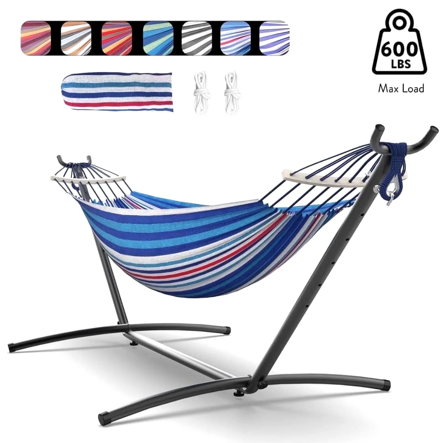 Gyroor Adjustable Stand Hammock 600 Lb Capacity Outdoor Folding Frame