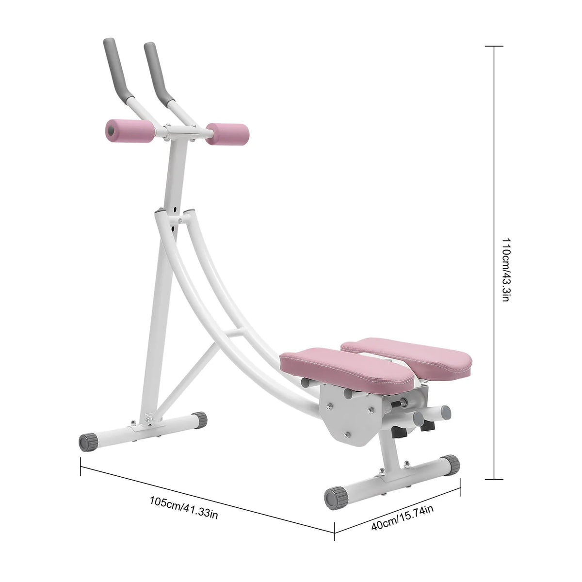 Adjustable Foldable Ab Trainer With Led Display For Home Gym