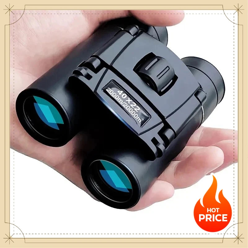 HD 8x22 Binoculars With FMC Coatings BAK4 Prisms Folding