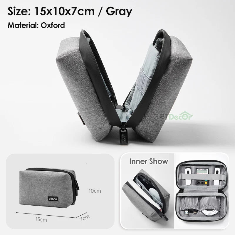 Multifunctional Storage Bag For Electronics Accessories Organizer Travel Pouch