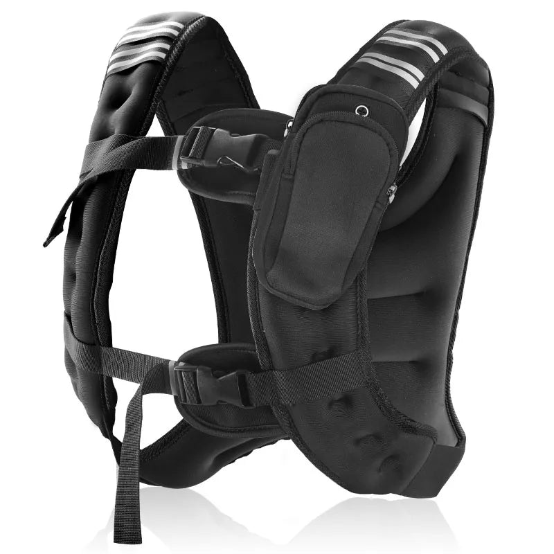 Weight Vest With Reflective Stripe Pocket For Workout Running