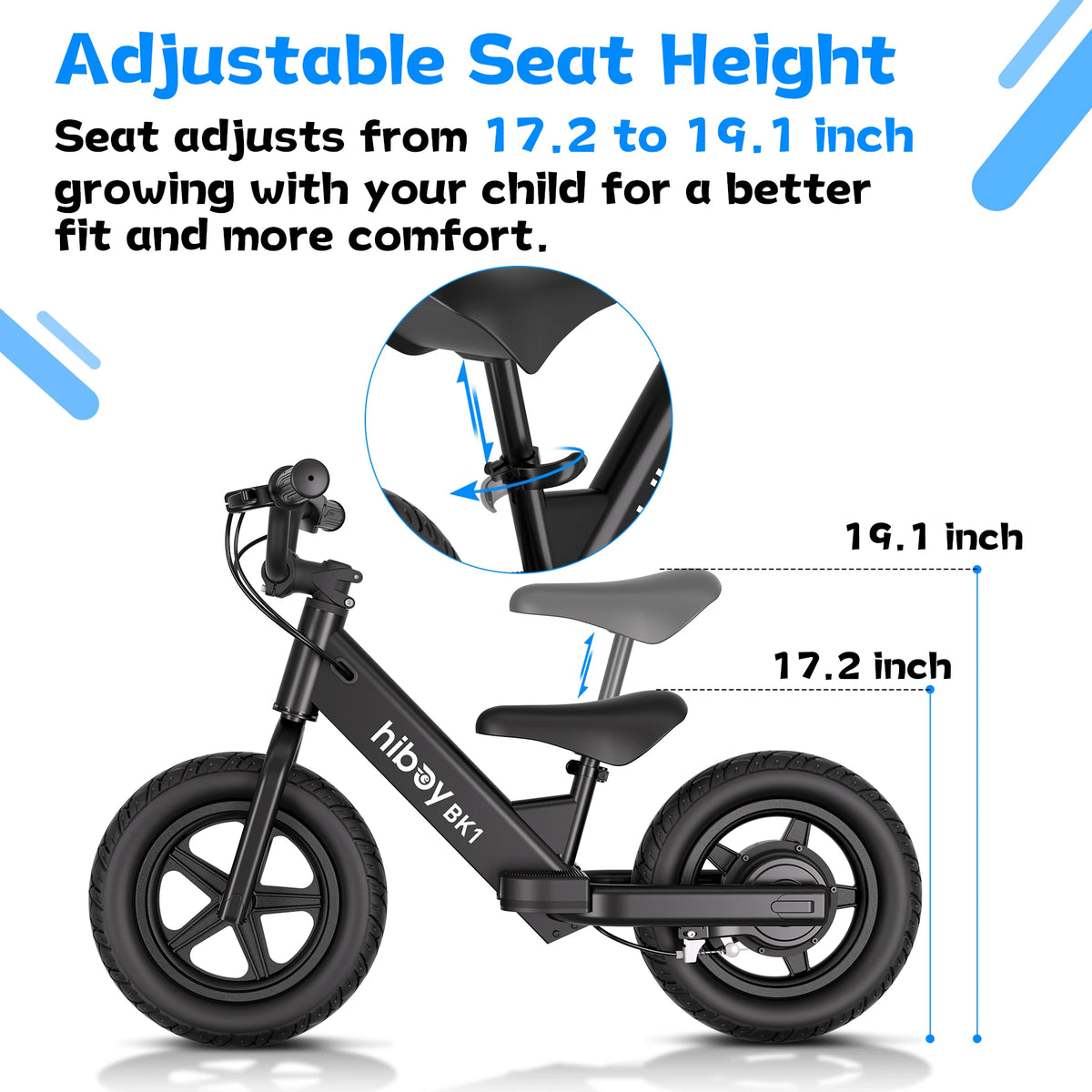 Hiboy Kids Electric Balance Bike With Adjustable Seat for Children