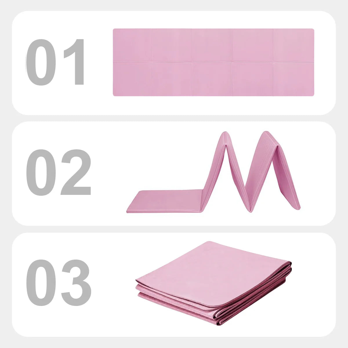 Yoga Mat Non Slip Fitness Pad for Home Gym Travel