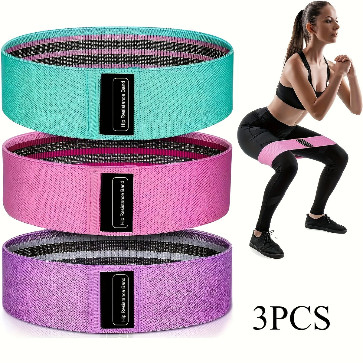 Fabric Resistance Bands For Workout Pilates Strength Training