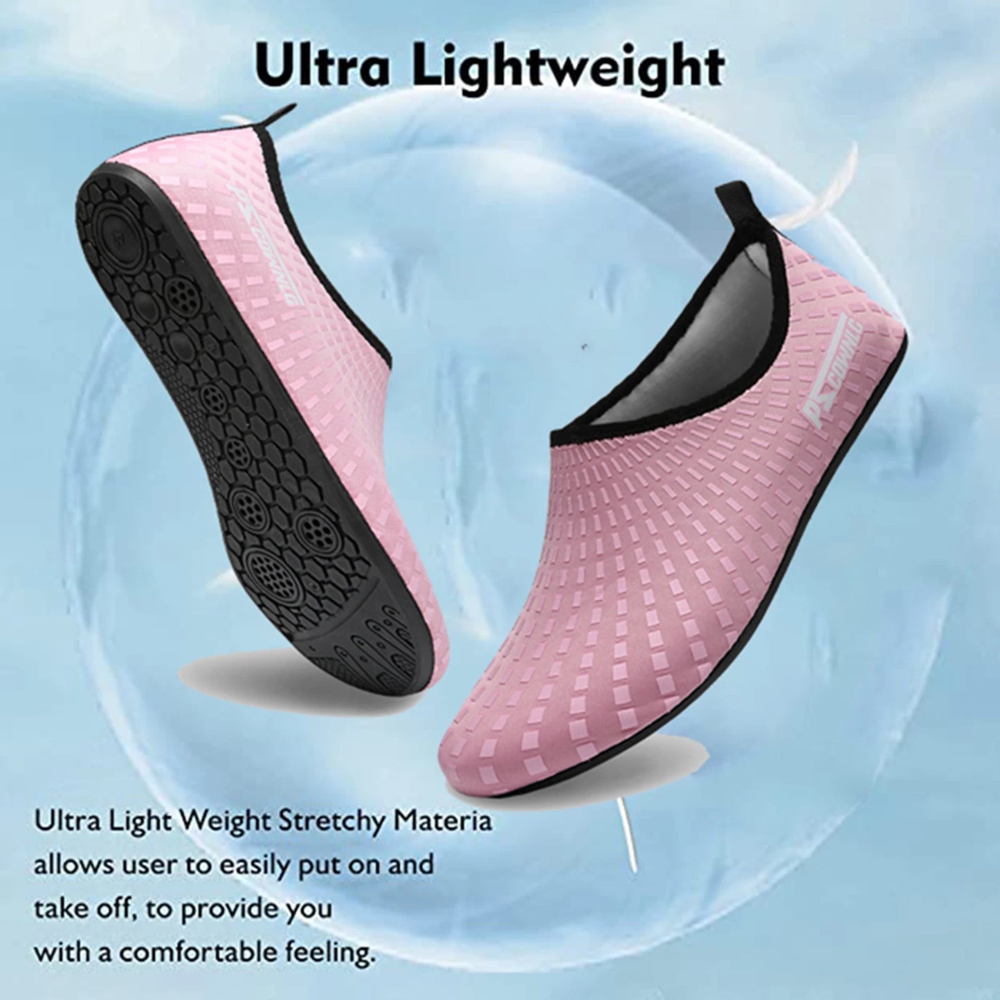 Pscownlg Aqua Diving Shoes For Men Women Beach Water Sports