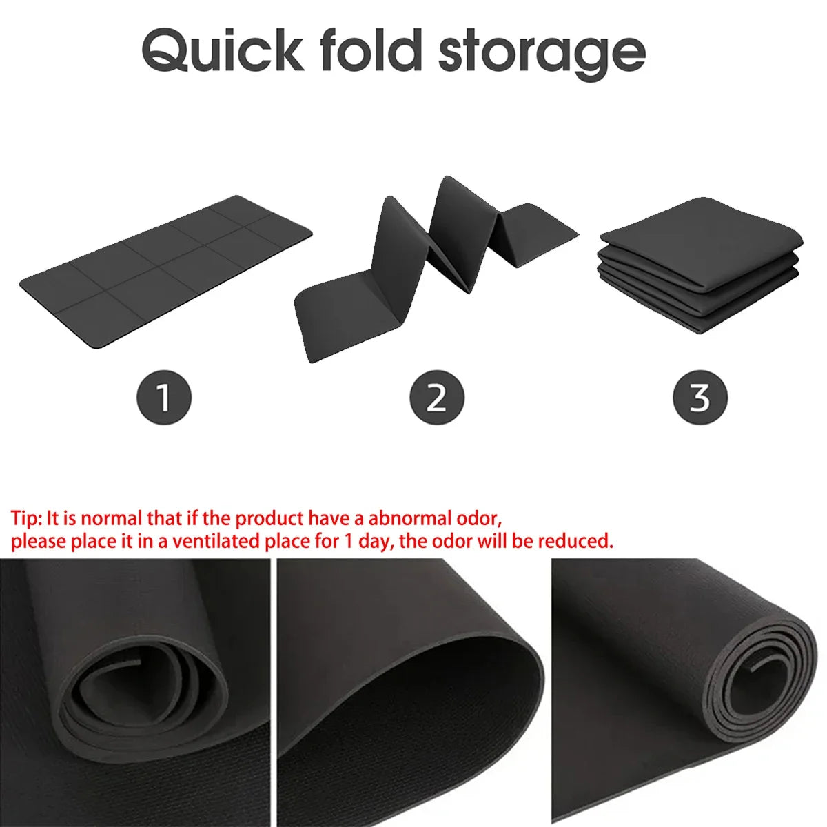 Foldable Eco Friendly EVA Yoga Mat For Travel And Workouts