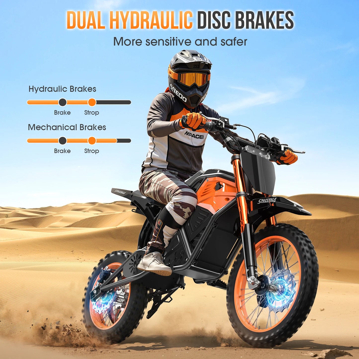 EILLEO SPACEWALK Fat Tire Electric Dirt Bike For All Riders