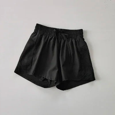 SKINOFSKIN Women's High Waist Yoga Shorts 2in1 Quick Dry Fitness