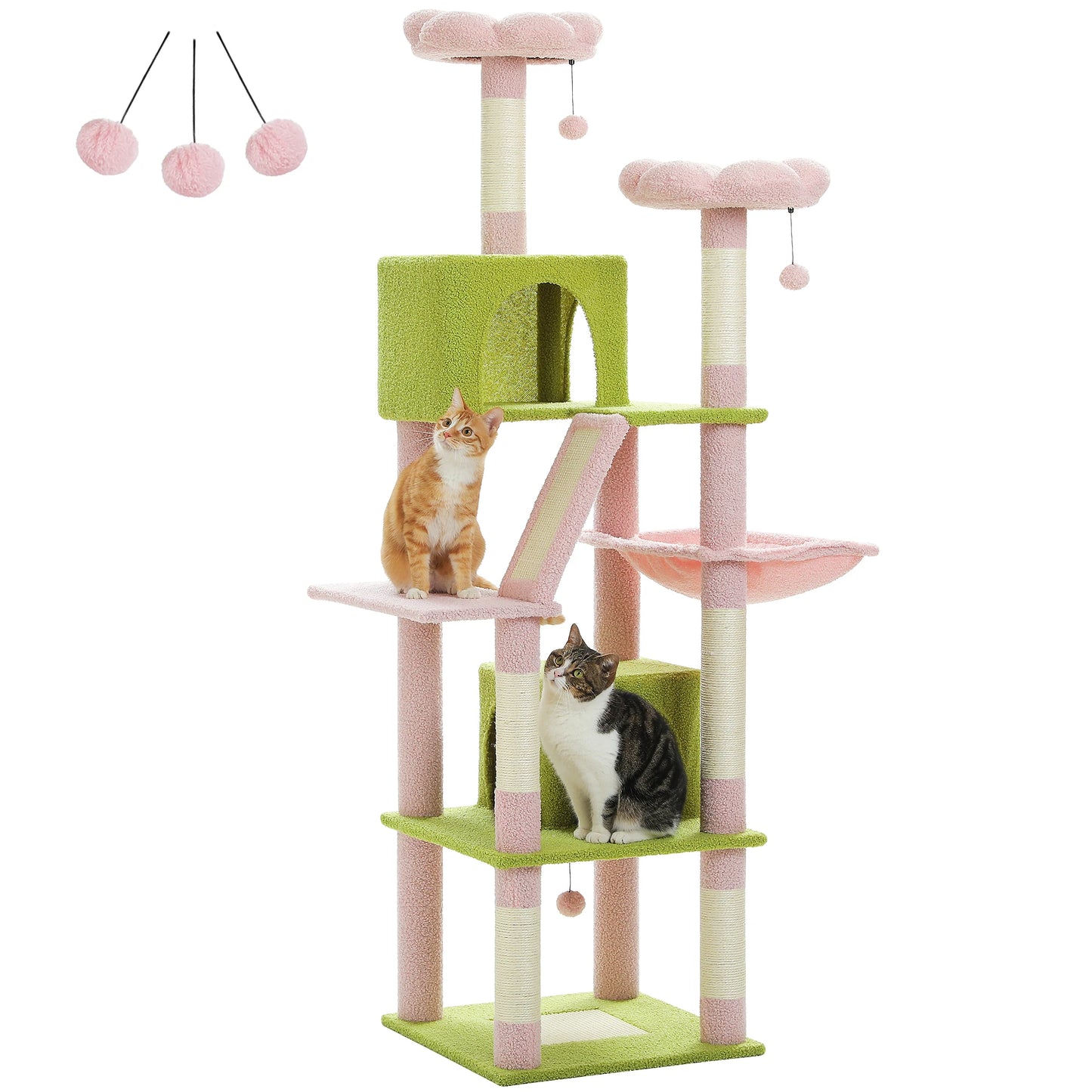 PAWZ Road Five Level Cat Tree Indoor Playground With Scratching Posts