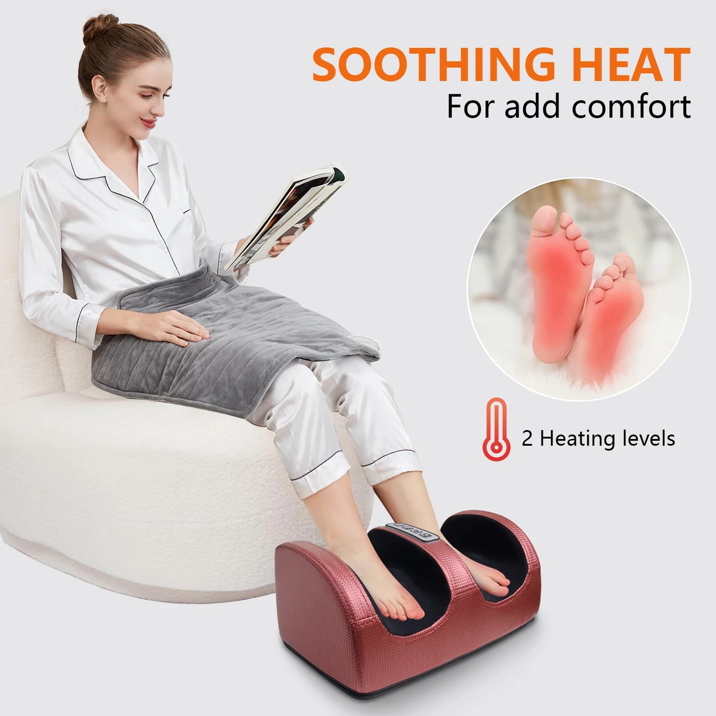 Foot Massager With Heating Kneading Machine Home Use