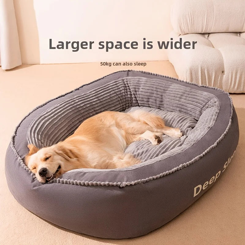Donut Shaped Pet Bed For Dogs And Cats Washable Cushion