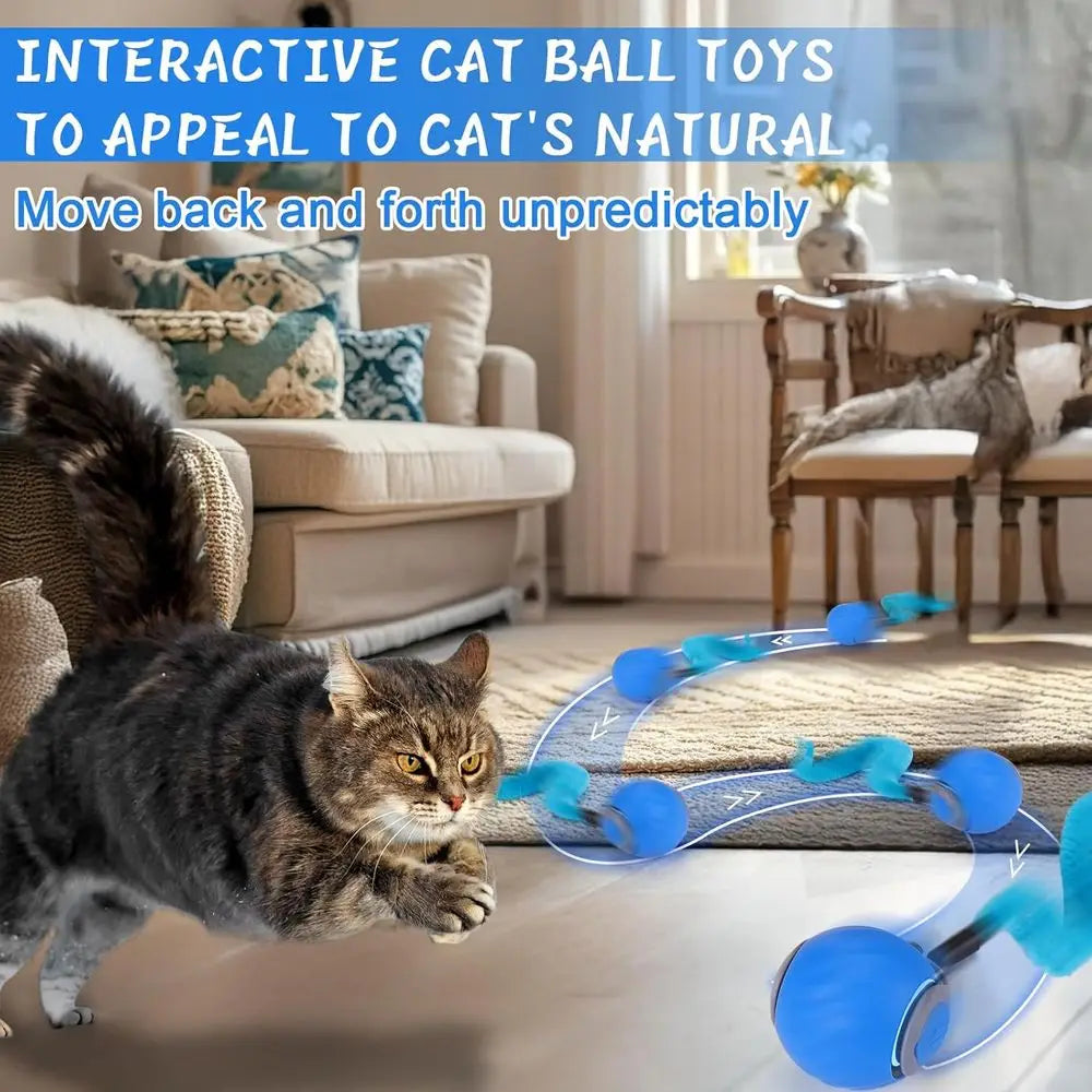 Interactive Cat Ball With 3 Tails For Indoor Cats