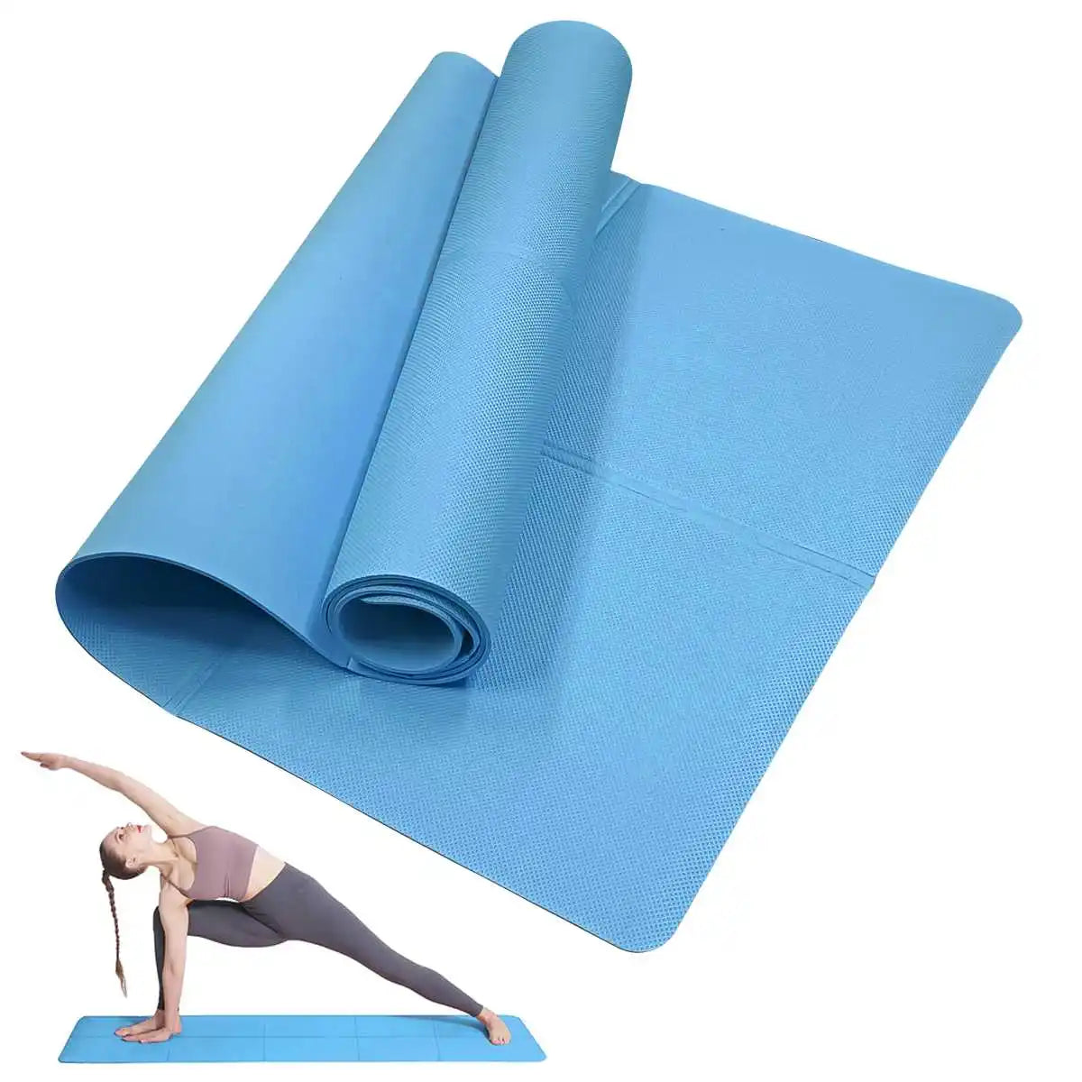 Yoga Mat Non Slip Fitness Pad for Home Gym Travel