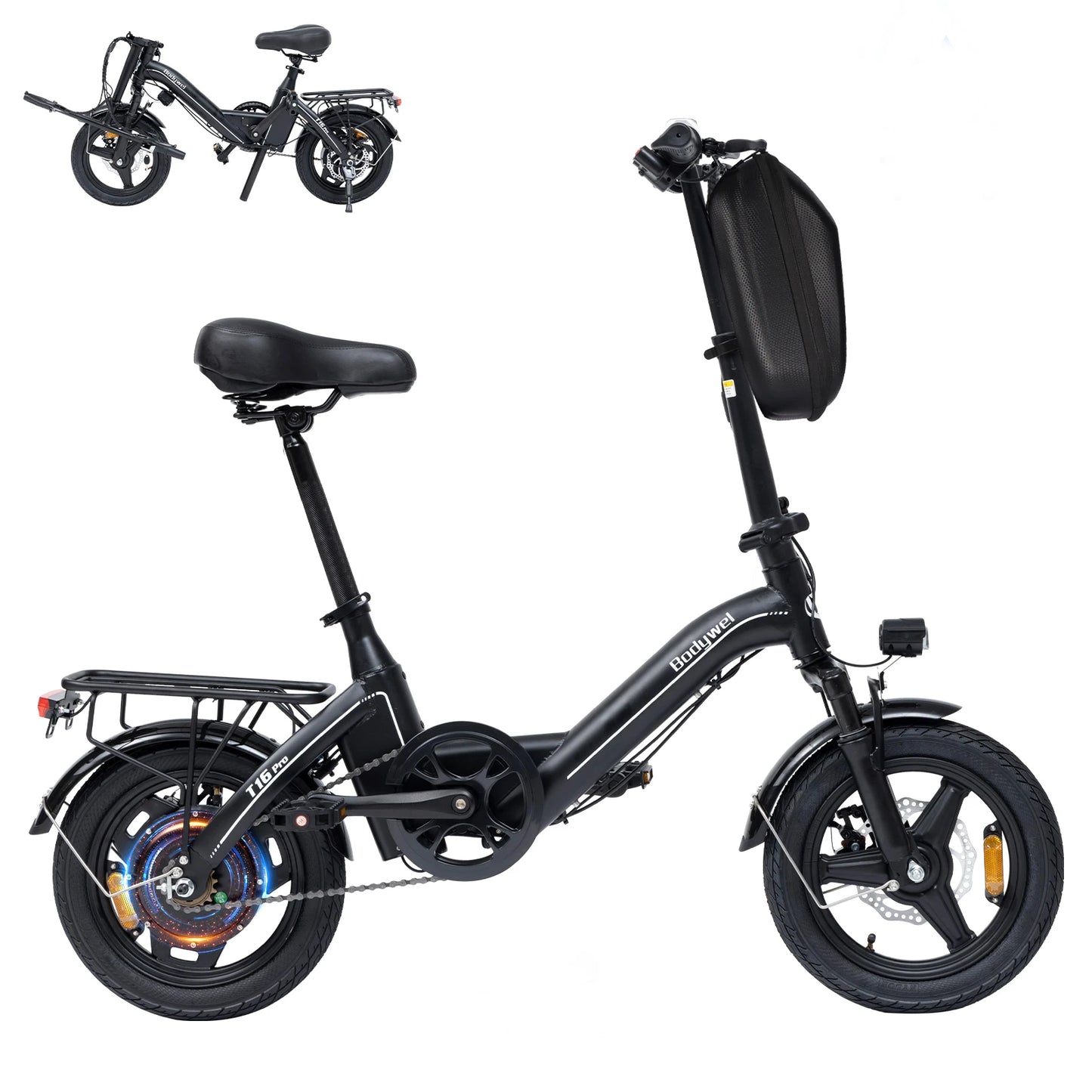 T16Pro Foldable 750W Electric Bike