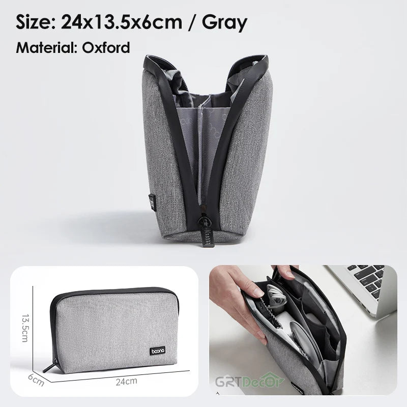 Multifunctional Storage Bag For Electronics Accessories Organizer Travel Pouch