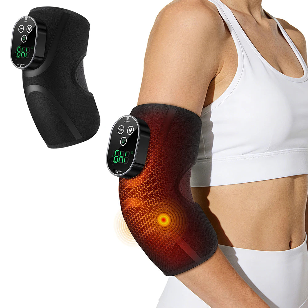 Hailicare Cordless Heated Elbow Massager With Vibration Relief
