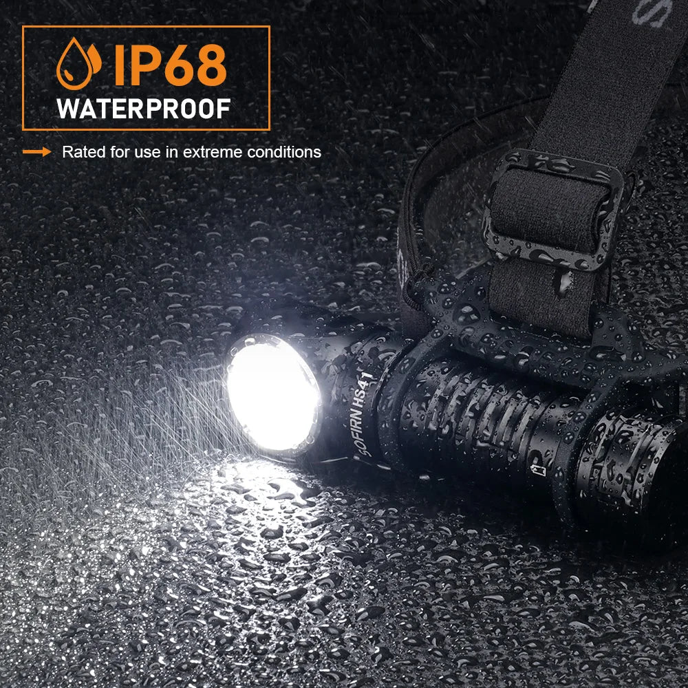 Sofirn HS41 Headlamp 4000 Lumen USB C Rechargeable
