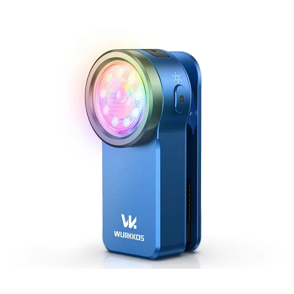 Wurkkos HD03 USB Rechargeable Clip Light, RGB Spotlight Torch