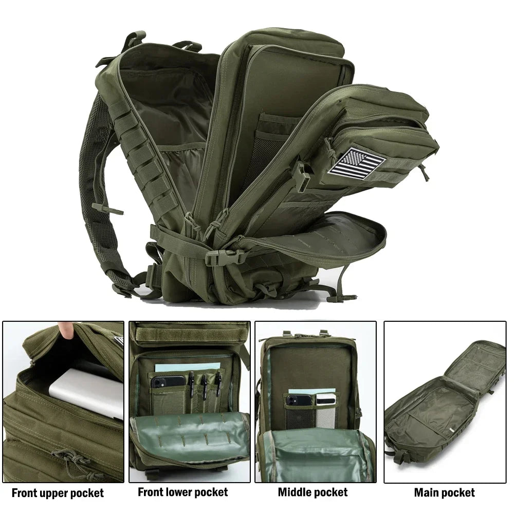 ReFire Gear Tactical Backpack Large Capacity For Outdoor Hiking And Camping