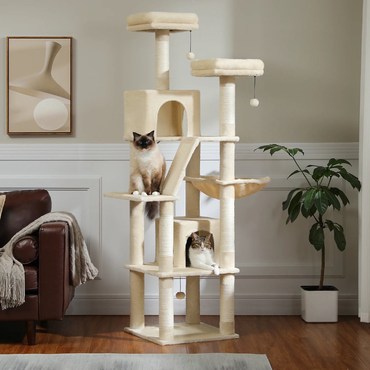 PAWZ Road Five Level Cat Tree Indoor Playground With Scratching Posts