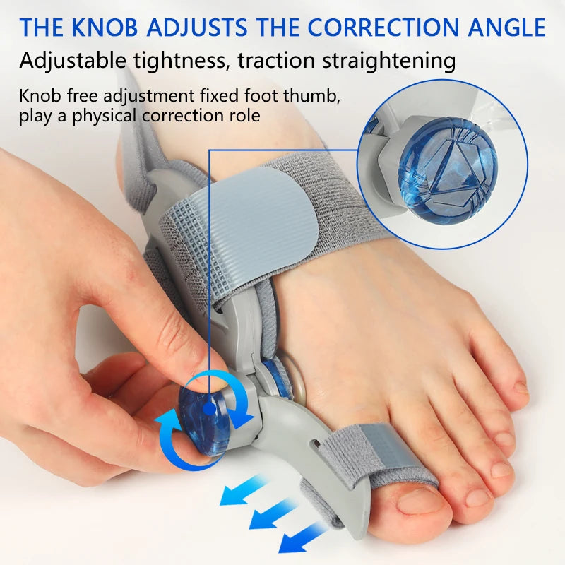 Unisex Adjustable Rotatable Toe Separator For Foot Comfort