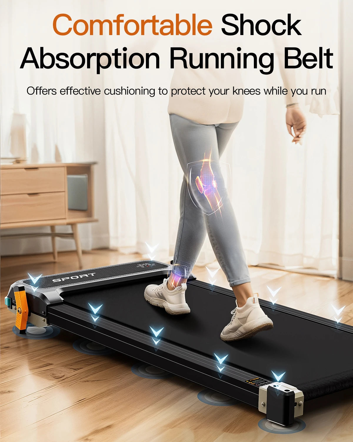 Akluer Walking Pad Incline Treadmill Under Desk Massager