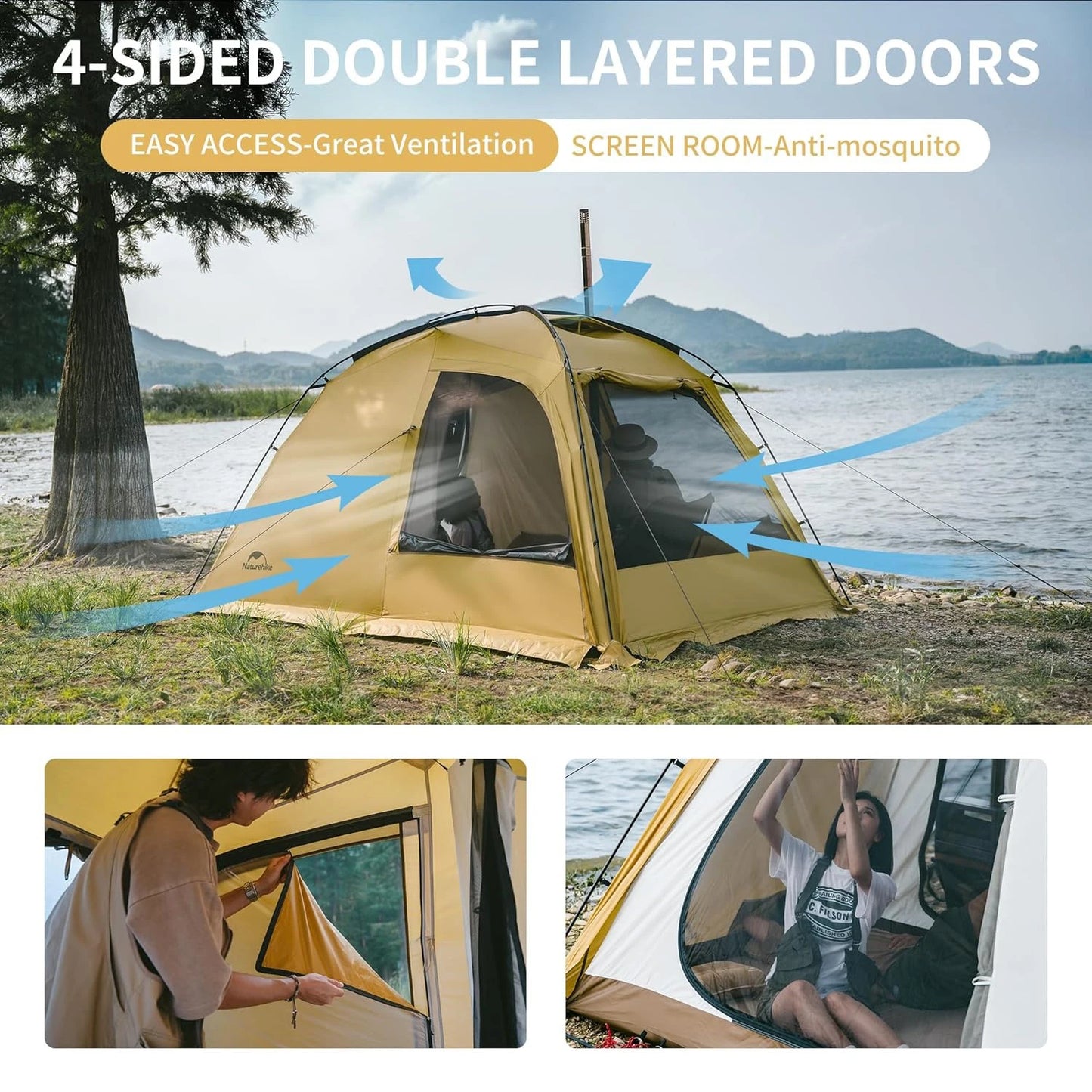 Naturehike Dune Four Season Double Layer Waterproof Camping Tent