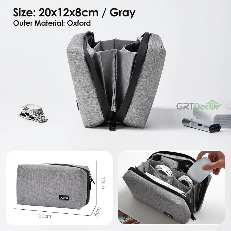 Multifunctional Storage Bag For Electronics Accessories Organizer Travel Pouch