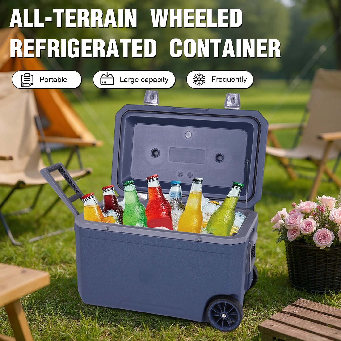 Portable Car Cooler Box For Beach Camping And Picnics