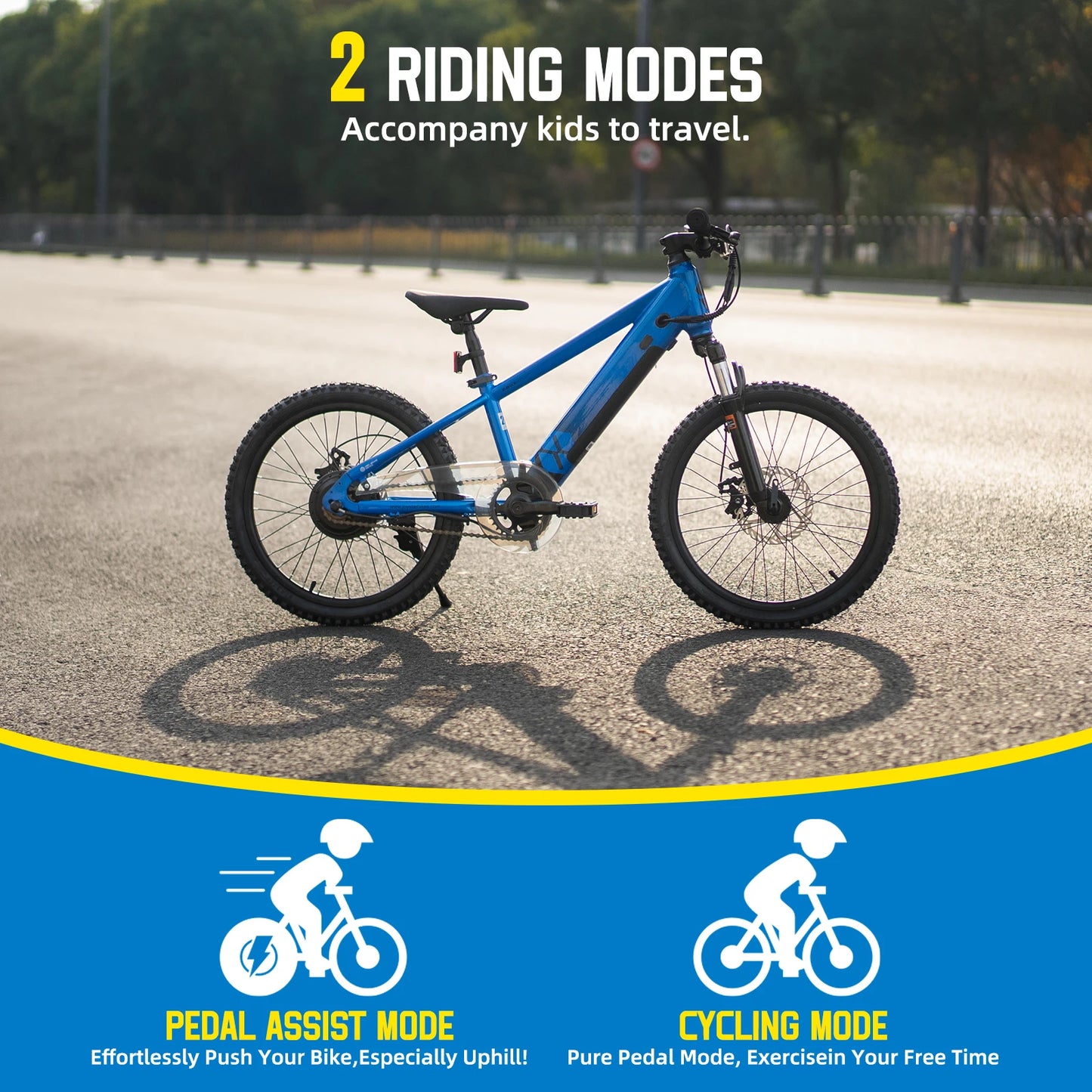 Joystar Electric Kids Bike 250W Motor Safe Mini Mountain Bicycle