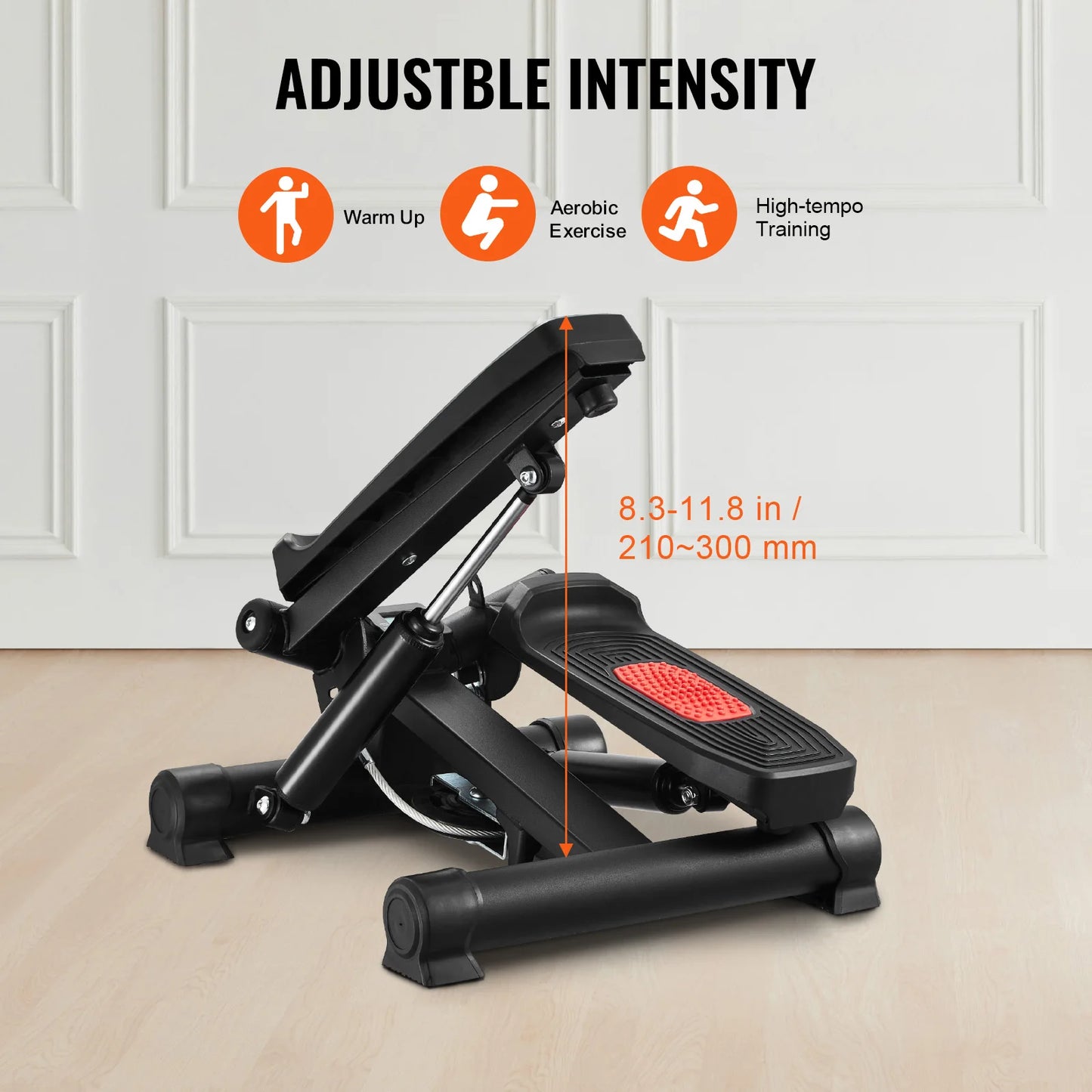VEVOR Stair Stepper Hydraulic Resistance Bands With LCD Monitor