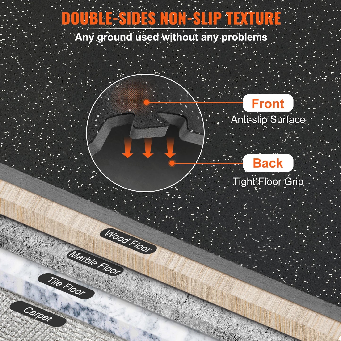 SucceBuy Interlocking EVA Gym Floor Mats Waterproof