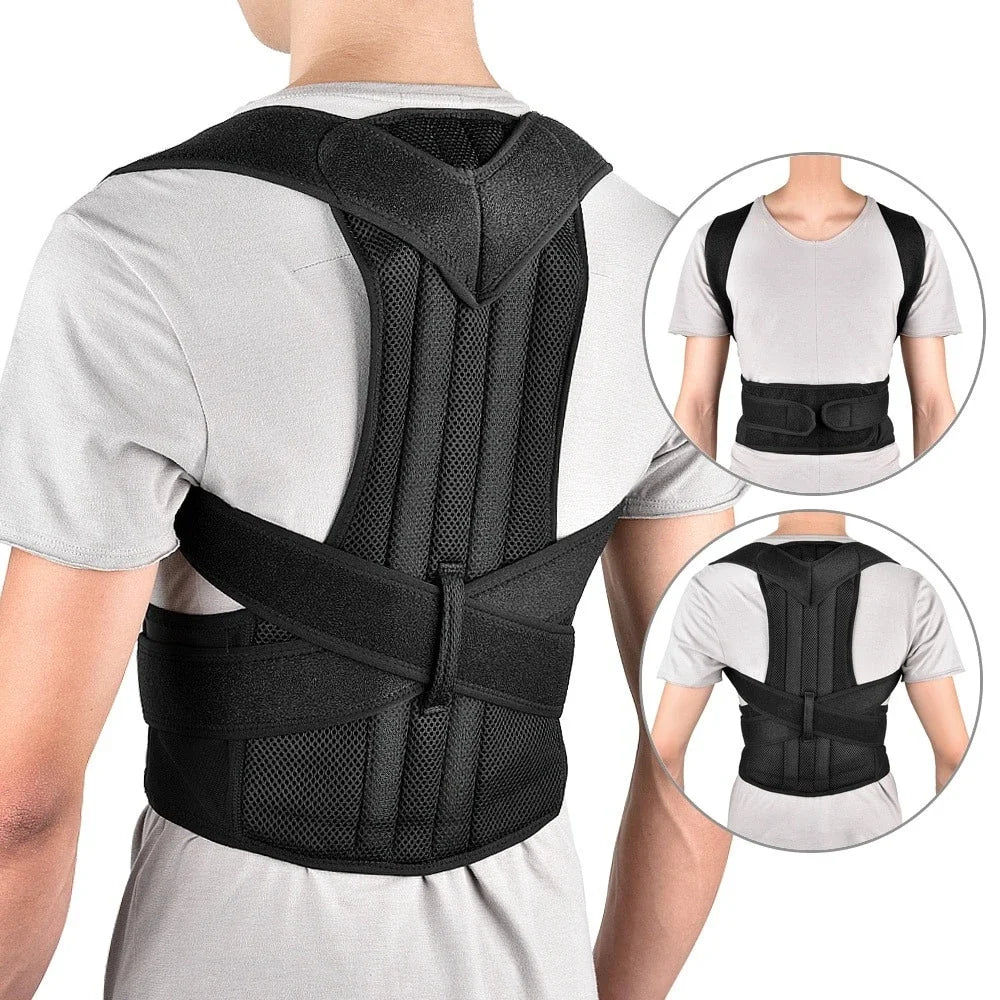 Adjustable Lumbar Belt Posture Corrector Vest With Back Support