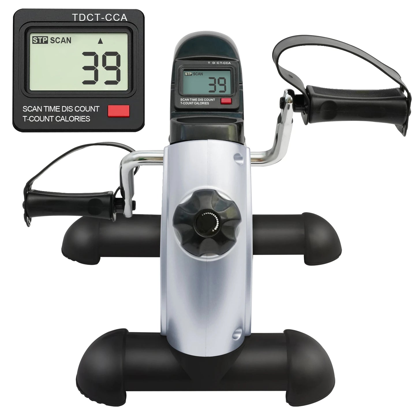 Portable Mini Exercise Bike Under Desk Pedal Exerciser LCD