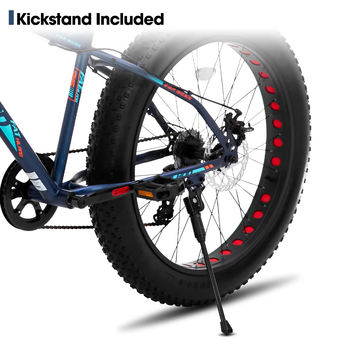 Hiland Kids Fat Tire Mountain Bike With Shimano Disc Brakes