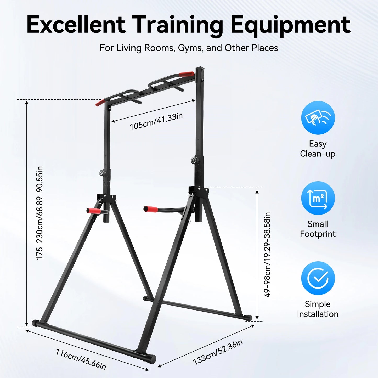 Adjustable Pull Up Bar Multi Function Home Gym Station