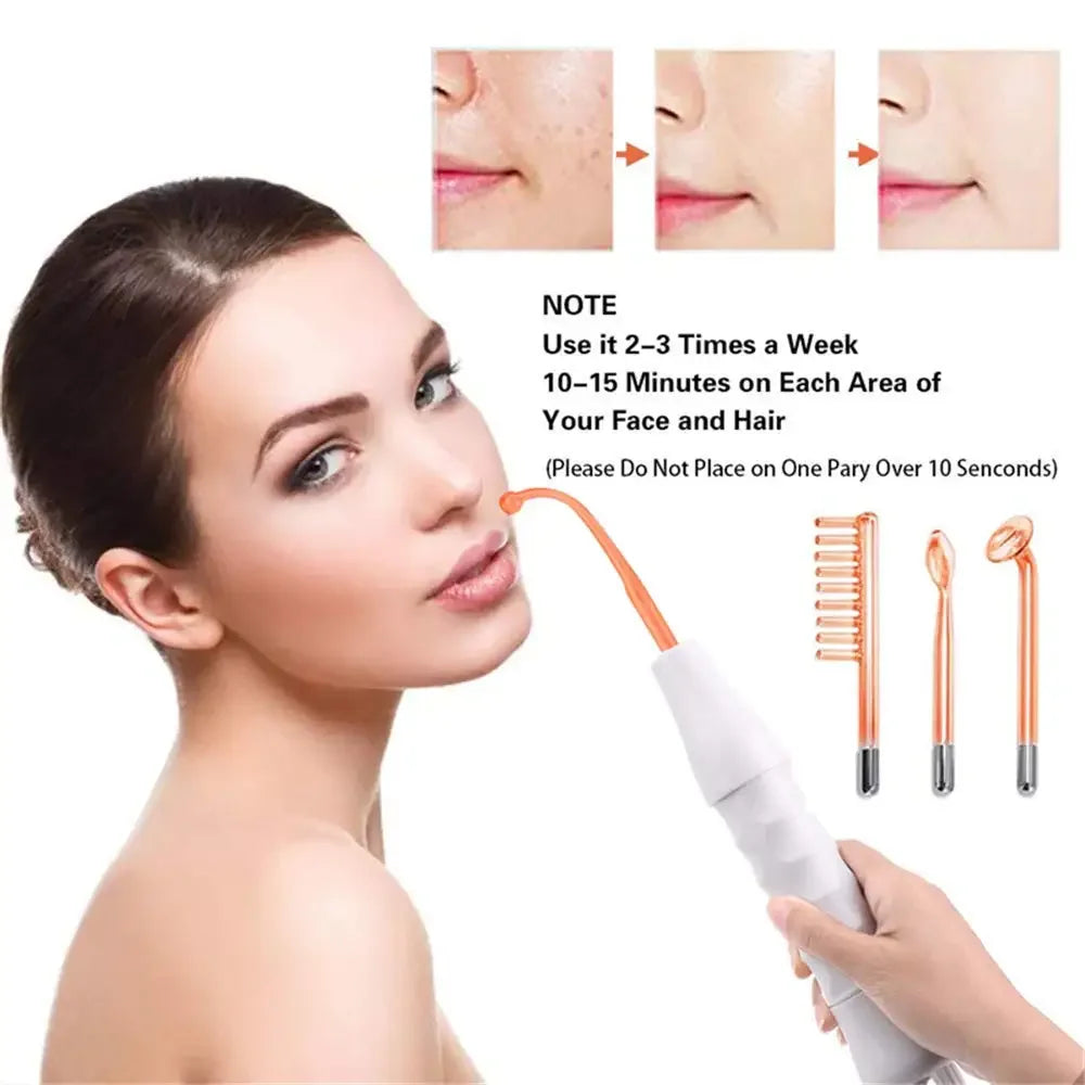 Four In One High Frequency Facial Therapy Device For Acne