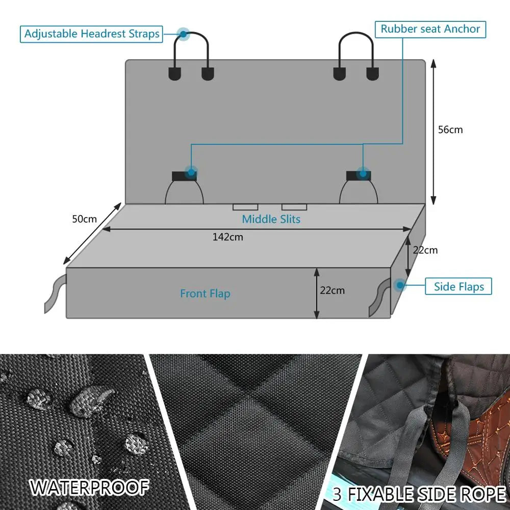 PETRAVEL Dog Car Seat Cover Mattress Waterproof Protector