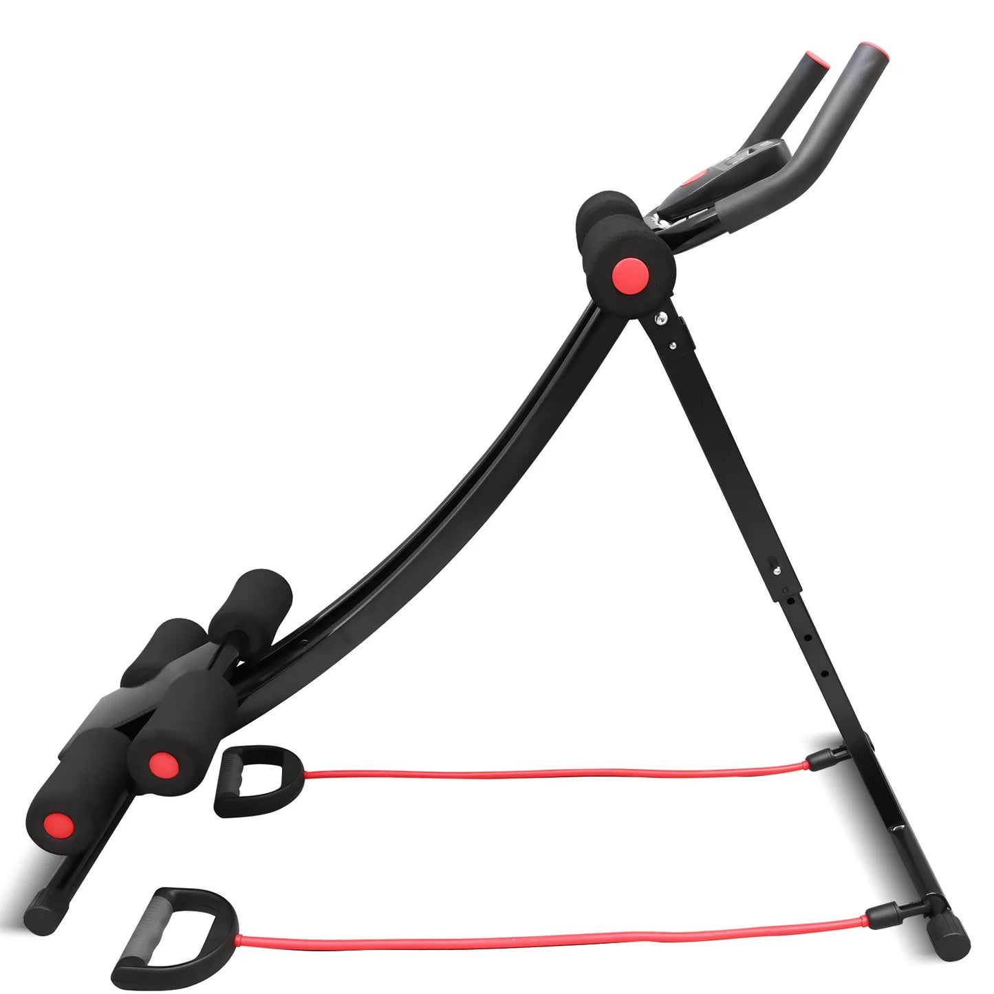 Foldable Ab Machine for Home Gym With LCD Display 440lbs