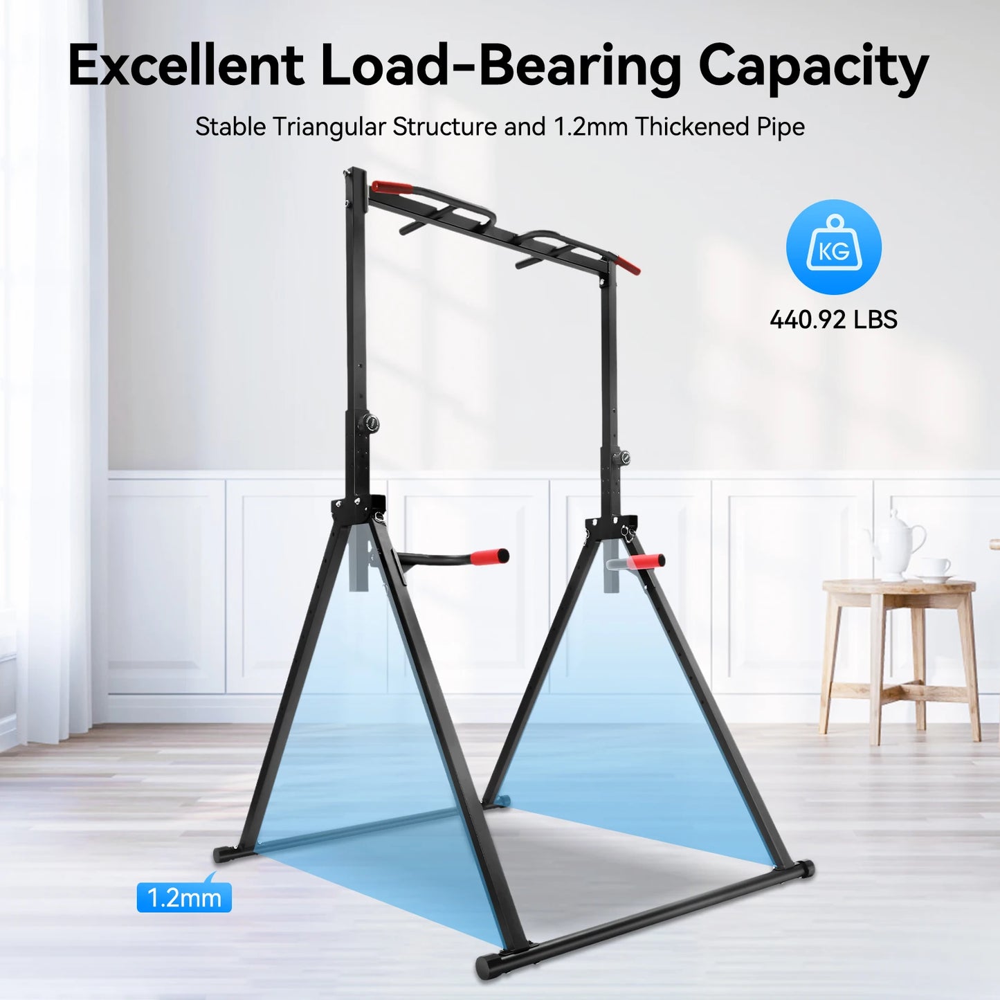 Adjustable Pull Up Bar Multi Function Home Gym Station