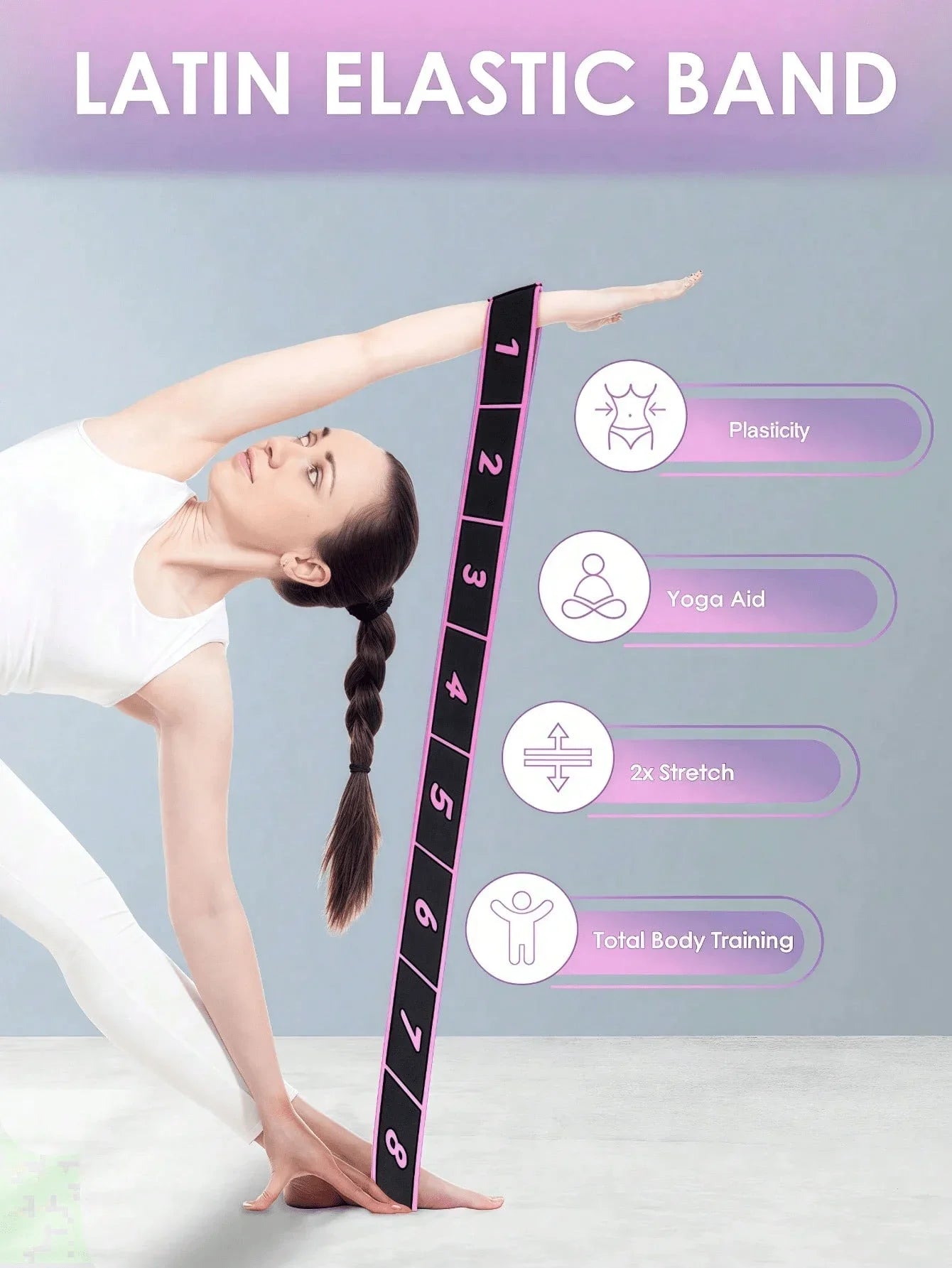 Yoga Elastic Band for Stretching and Fitness Resistance Band